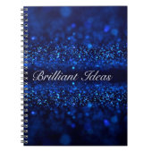 Carnet Bleu étincelle (Devant)