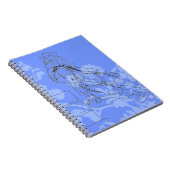 Carnet Bleu-Fleur Barrel Racer (Côté Droit)