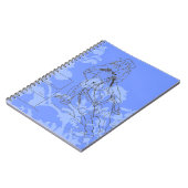 Carnet Bleu-Fleur Barrel Racer (Côté gauche)