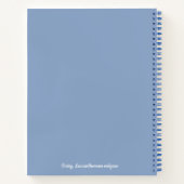 Carnet Bleu Fleur Faisée Botanique (Dos)