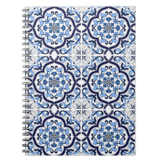 Carnet Bleu Floral Carrelage sicilien méditerranéen