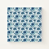 Carnet Bleu Floral Élégant (Dos)