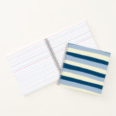 Carnet Bleu foncé, Bleu clair et Crème (Intérieur)