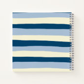 Carnet Bleu foncé, Bleu clair et Crème (Dos)