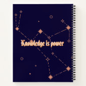 Carnet bleu foncé (carnet design espace) (Dos)