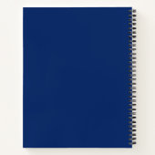 Carnet Bleu foncé et orange (Dos)
