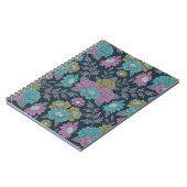 Carnet Bleu foncé, vert et violet (Côté gauche)