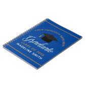 Carnet Bleu Gold Graduation Custom Class of 2023 Graduate (Côté gauche)