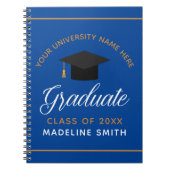 Carnet Bleu Gold Graduation Custom Class of 2023 Graduate (Devant)