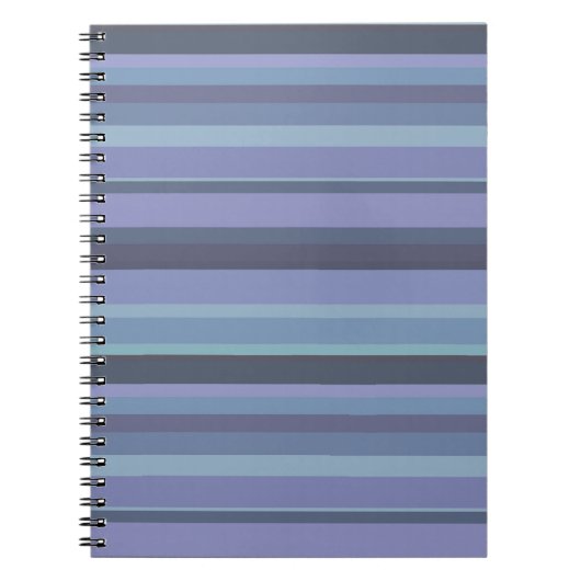 Carnet Bleu-gris, bandes horizontales (Devant)