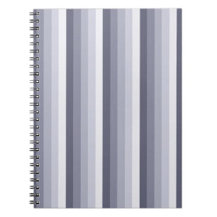 Carnet Bleu gris rayures