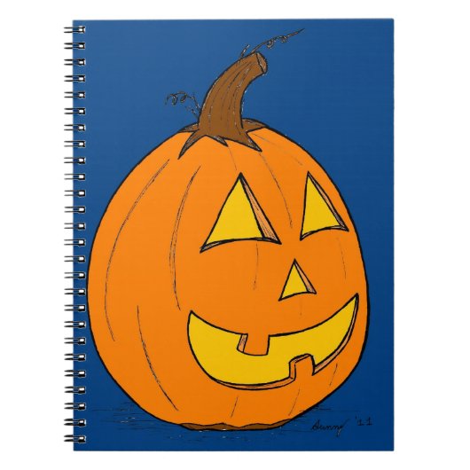 Carnet bleu Jack o' Lantern (Devant)