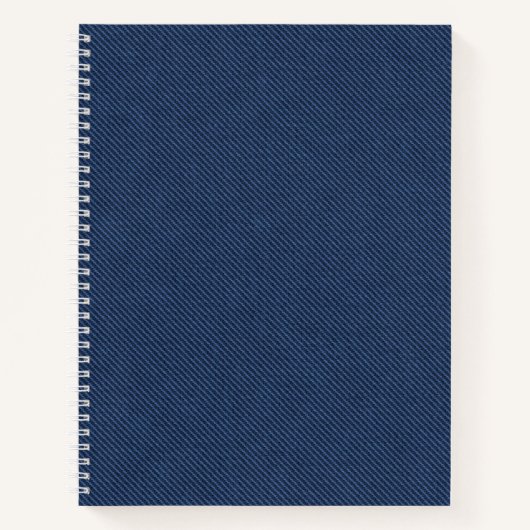 Carnet Bleu Jeans Fabric (Devant)