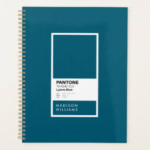 Carnet bleu Lyons personnalisé Nom personnalisé