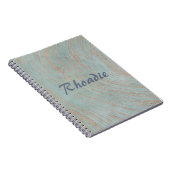 Carnet Bleu magnifique et marbre de cuivre (Côté Droit)