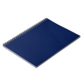 Carnet Bleu marine moderne personnalisable (Côté gauche)