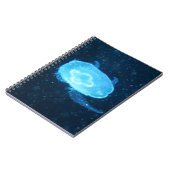 Carnet Bleu méduse de natation (Côté gauche)