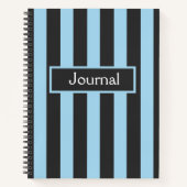 Carnet Bleu moderne et Gras noir (Devant)