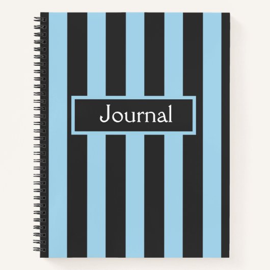 Carnet Bleu moderne et Gras noir (Devant)