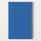 Carnet bleu moderne personnalisé (Verso)