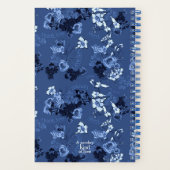 Carnet Bleu Motif Merci (Verso)