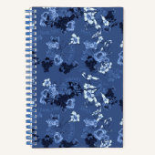 Carnet Bleu Motif Merci (Recto)