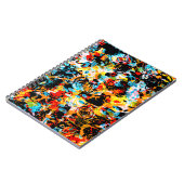 Carnet Bleu, noir, blanc, orange. Bright continu (Côté gauche)