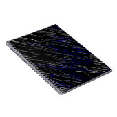 Carnet Bleu noir marbré (Côté Droit)