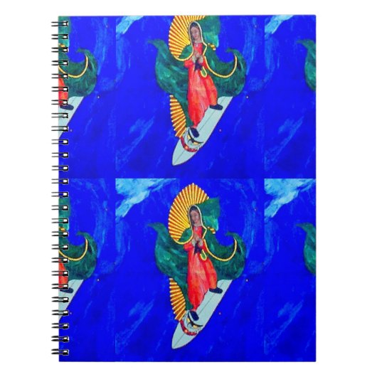 carnet bleu nun surf (Devant)