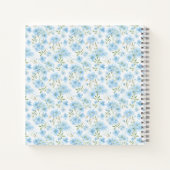 Carnet Bleu Oublie Moi Pas Fleurs (Dos)