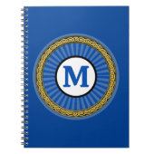 Carnet - Bleu - Personnalisé - Ajouter Initial (Devant)