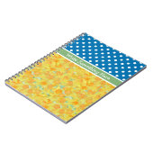 Carnet Bleu, Pois blancs et jonquilles (Côté gauche)