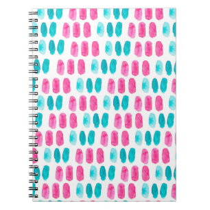 Carnet Bleu rose. Motif de peinture Abstrait