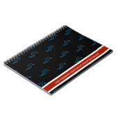 Carnet Bleu rouge Bleu à accès restreint Éclair (Côté gauche)