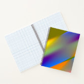 Carnet Bleu rouge jaune vert abstrait motif orangpourpre (Intérieur)