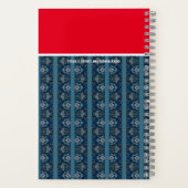Carnet bleu/rouge par Adiela Akoo - CUSTOMISEZ-le (Verso)