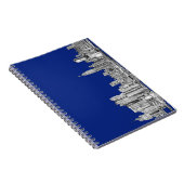Carnet Bleu royal d'encre de NYC (Côté Droit)
