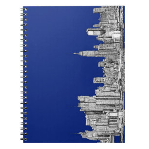 Carnet Bleu royal d'encre de NYC