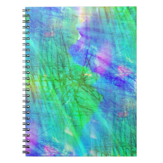 Carnet bleu sans couture d'aquarelle d'arrière - plan (Devant)