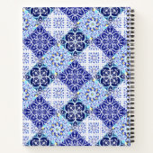 Carnet Bleu sicilien carreaux céramiques d'agrumes médite (Dos)