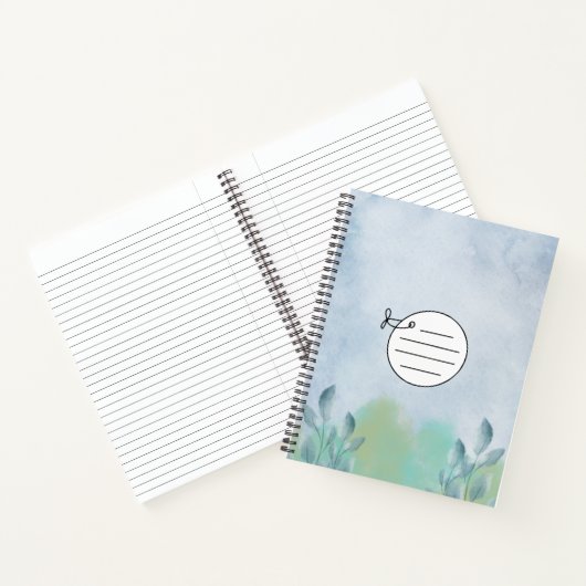 Carnet bleu simple (Intérieur)