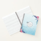 Carnet bleu simple (Intérieur)