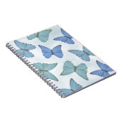 Carnet Bleu simple Belle Papillons Aquarelle mignonne (Côté Droit)