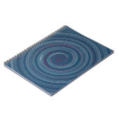 Carnet bleu spiral - hypnotique (Côté gauche)