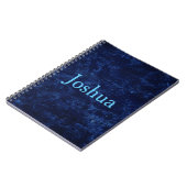 Carnet Bleu superbe (Côté gauche)