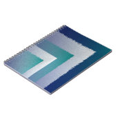 Carnet bleu turquoise gris ex pastel (Côté gauche)