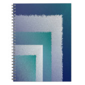 Carnet bleu turquoise gris ex pastel (Devant)