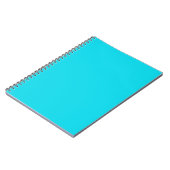 Carnet bleu Turquoise Neon (Côté gauche)