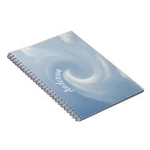 Carnet Bleu Vague 1 Calme Nom Modèle (Côté Droit)