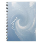 Carnet Bleu Vague 1 Calme Nom Modèle (Devant)